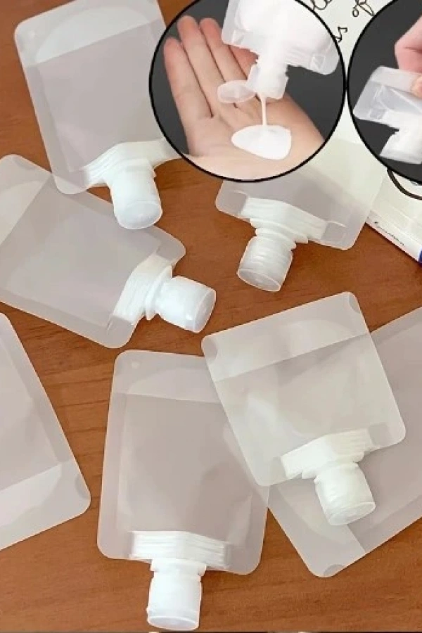 3 Adet 100ml Krem Şampuan Kabı Tekrar Kullanılabilir Set