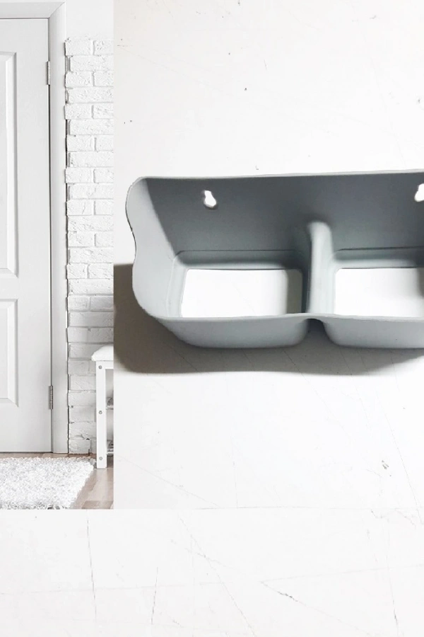 3 Adet Banyo Terlik Tutucu - Kapı Arkası Pratik Raf - Terlik Tutucu