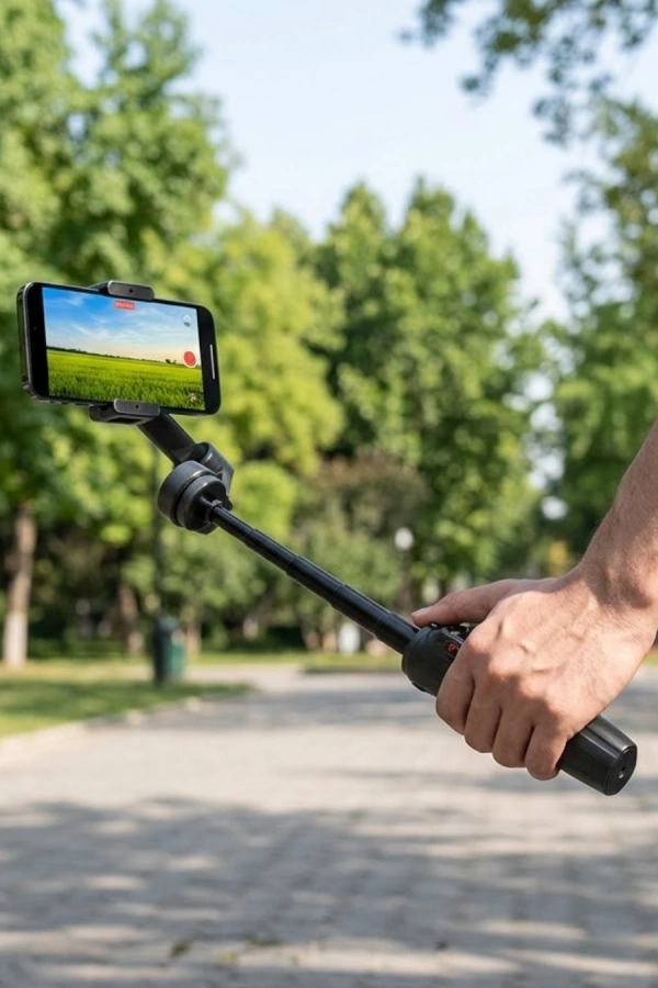 3 Axis Telefon Gimbal Stabilizer Video Çekim Sabitleyici