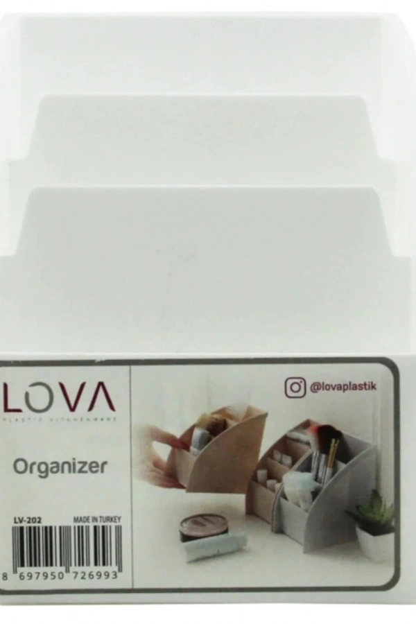 3 Bölmeli Çok Amaçlı Masaüstü Organizer (3 Adet )