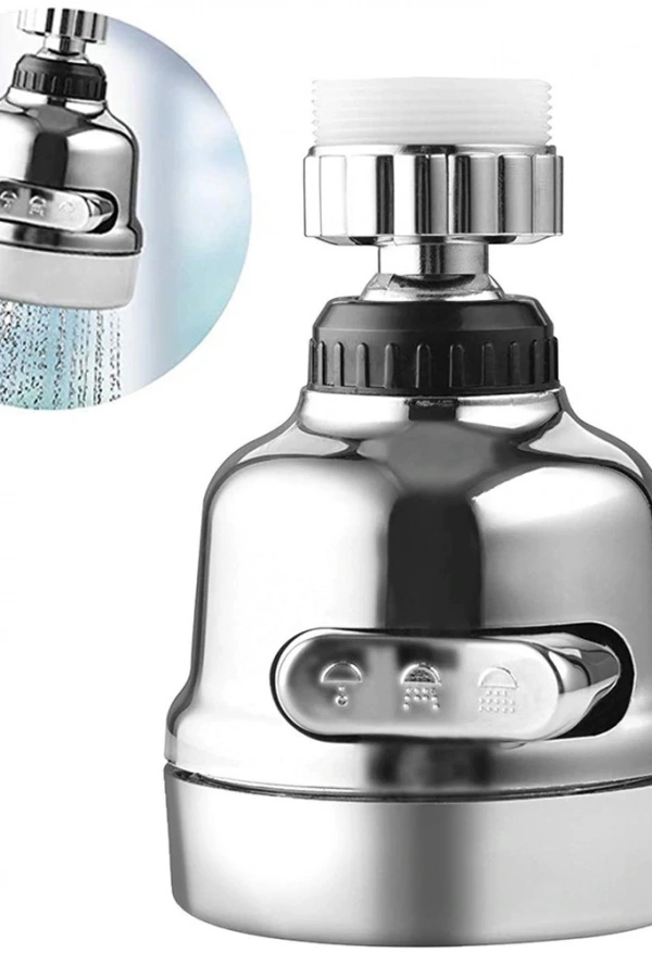 3 Fonksiyonlu  Krom Oynar  Musluk Başlığı