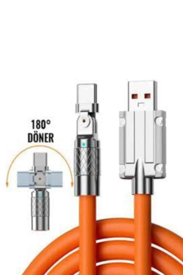 3 İn 1 Süper Hızlı Şarj Kablosu Android ve İOS Uyumlu Silikon Şarj Kablosu