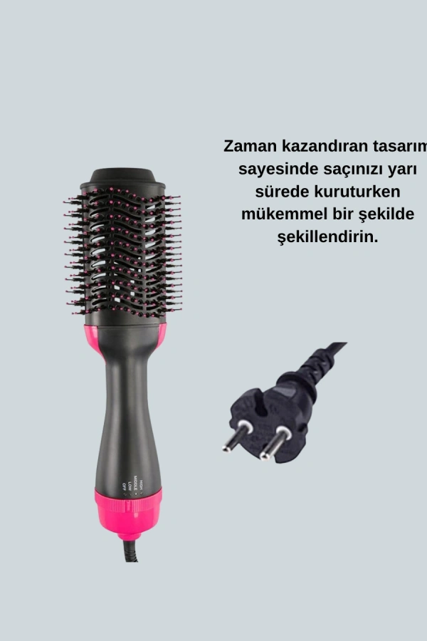 3 Isı Kademeli 1200W Saç Şekillendirme Fırçası.