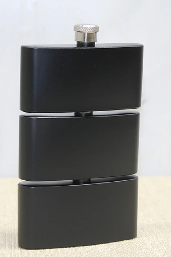 3 Katlı Paslanmaz Çelik Matara Siyah Renk