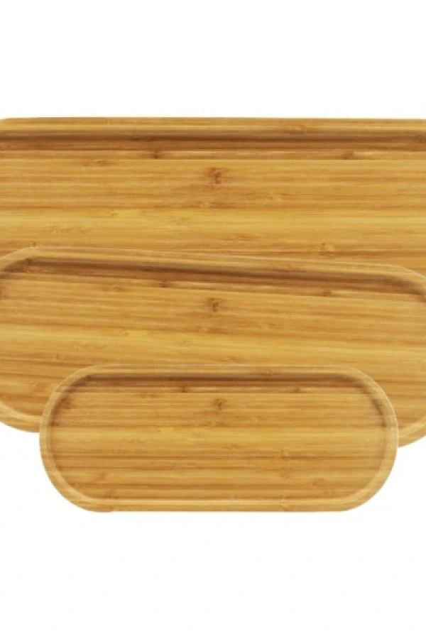 3lü Oval Sunum Tabağı Seti