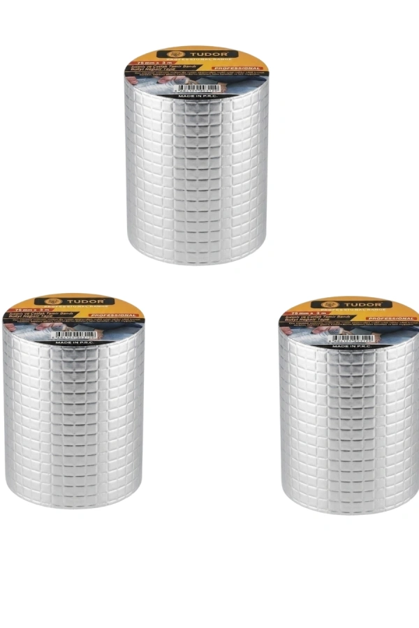 3 Lü Set Güçlü Yapışkanlı Su Yalıtım Bandı 72 MM 2 Metre
