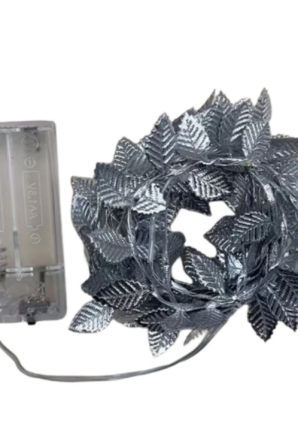 3 Metre Yaldızlı Gümüş LED Işık