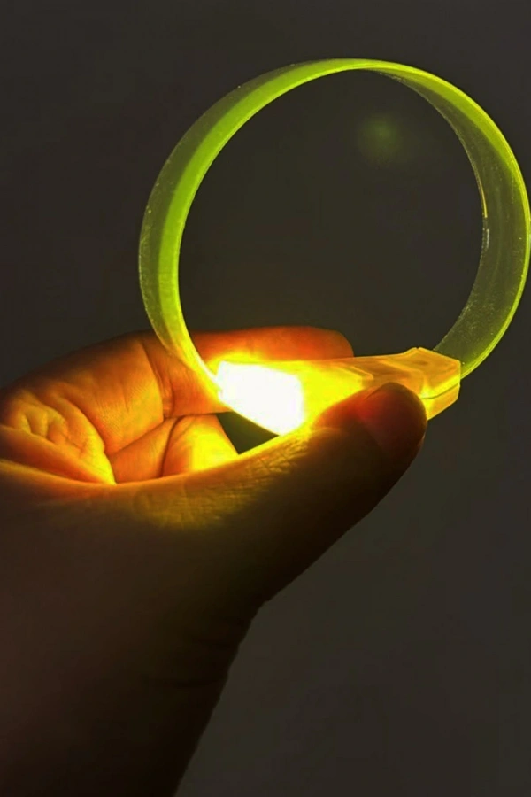 3 Modlu Pilli LED Işıklı Esnek Parti Bilekliği Sarı