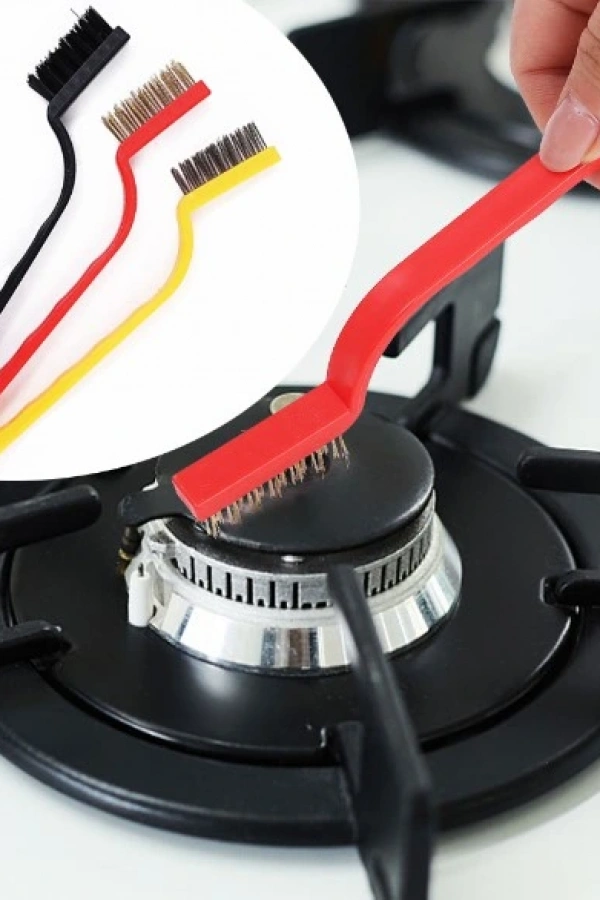 3 Parça Tel Fırça Detaylı Temizlik Seti