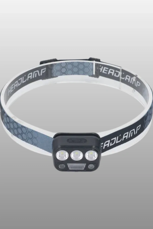 300 Lümen Sensörlü LED Kafa Lambası USB Şarjlı SOS Modlu