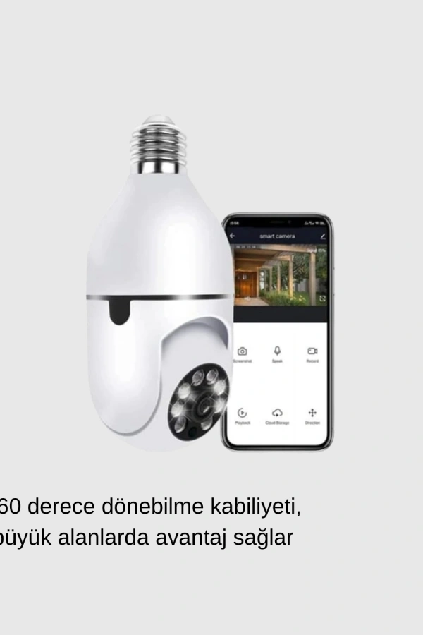 360 Derece Dönebilen Akıllı Duylu Kamera – PTZ, Uzaktan Kontrol, Hareket Algılama