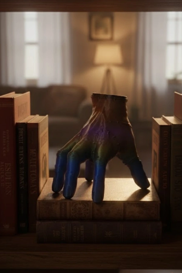 3D Modern Rengarenk El Heykeli 27x22 cm Statement Dekor