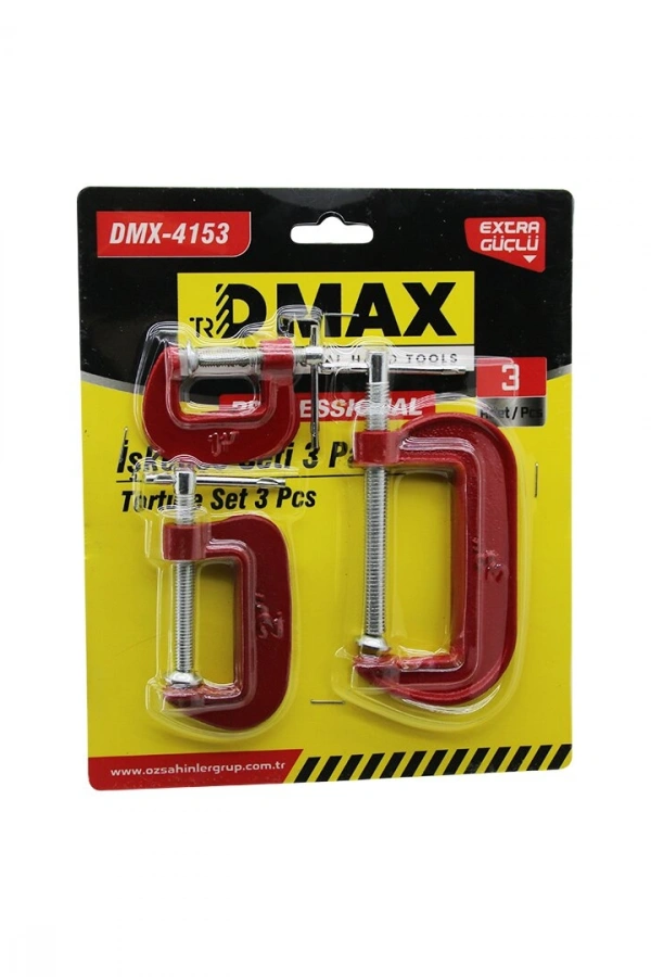 DMAX-4153 ( 3PCS ) ( MİNİ ) İŞKENCE MENGENE SETİ ( ÇELİK KARBON ) ( 25-50-75MM )*72
