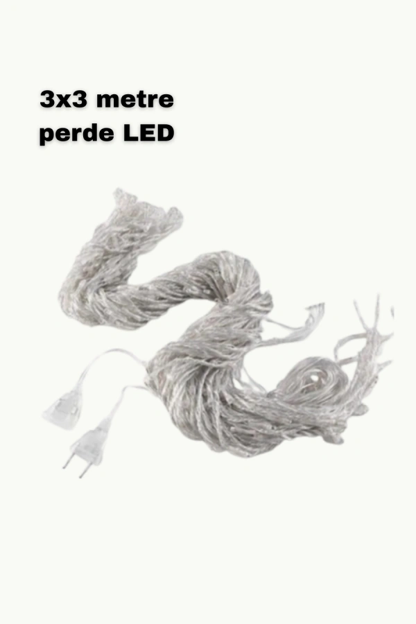 3x3 LED Işık Perdesi Şelale Model İç Dış Mekân Dekorasyonu