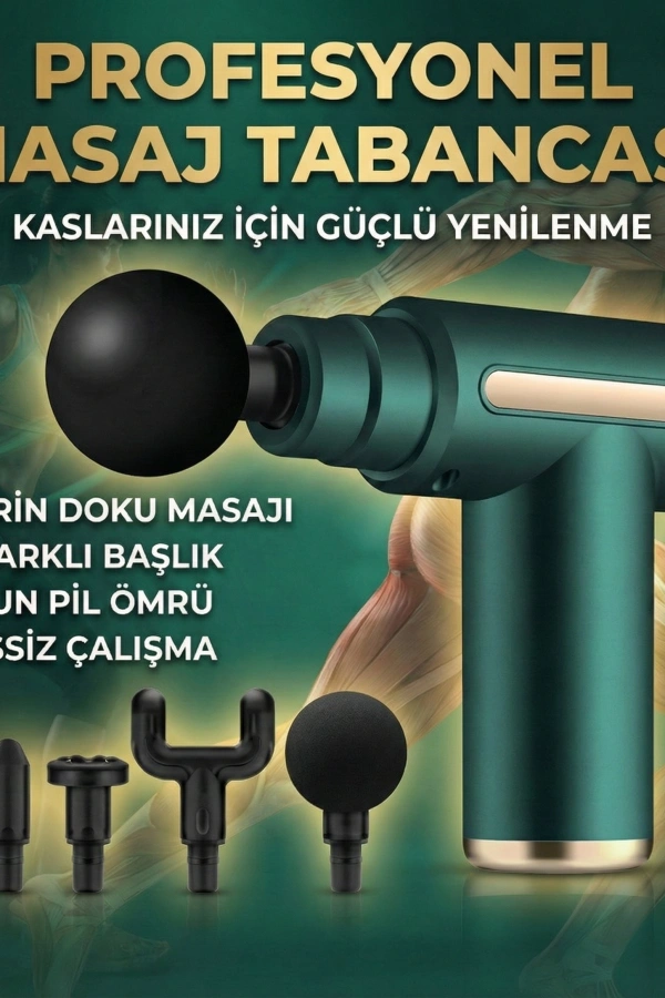 4 Başlıklı 6 Kademeli Titreşimli Şarjlı Mini Masaj Aleti