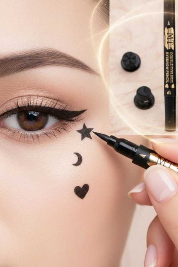 4lü Desenli Çift Taraflı Eyeliner Seti