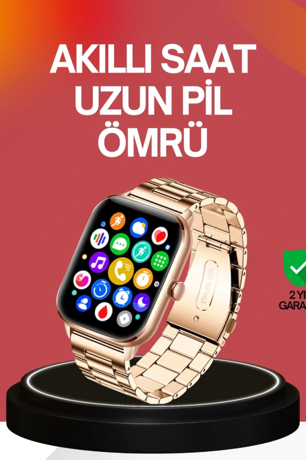 41 mm Kavisli Kasa Akıllı Saat IOS ve Android Uyumlu
