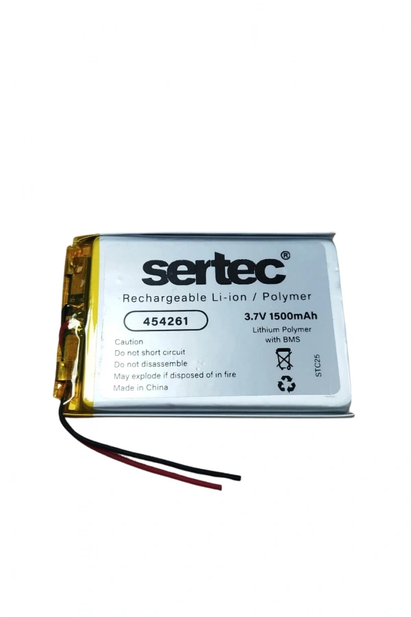 454261 3.7V 1500 MAh Li-Polymer Pil (Devreli/1.5A)