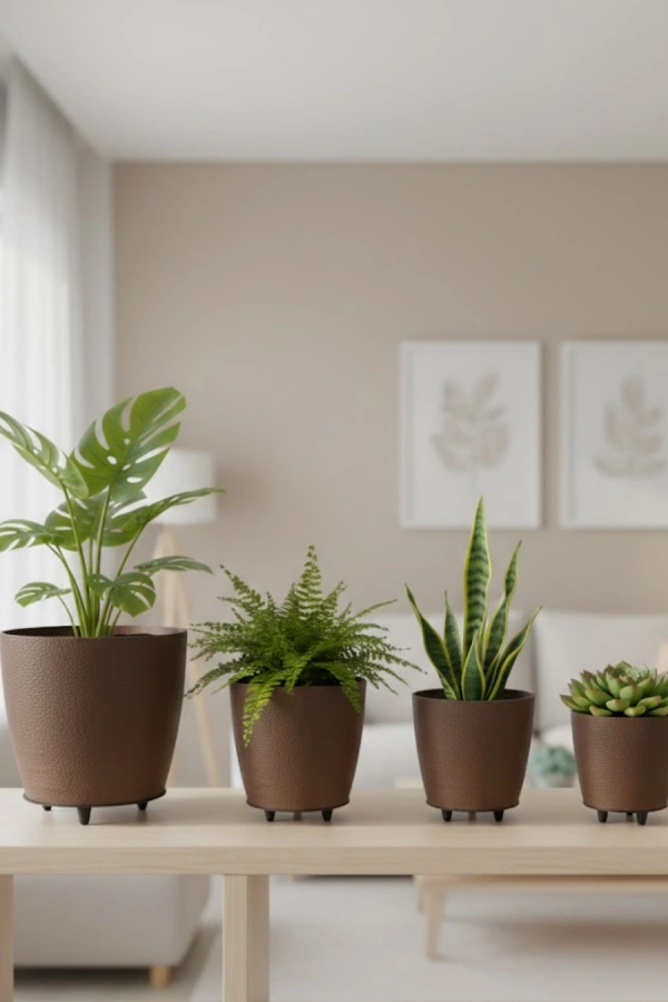 4LÜ VAZO KAHVERENGİ