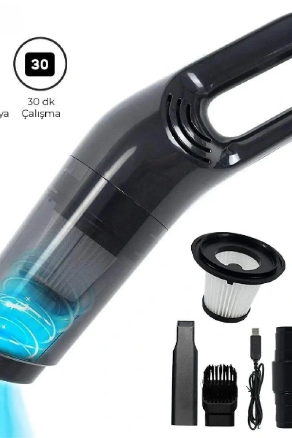 5 Başlıklı Araç Süpürgesi