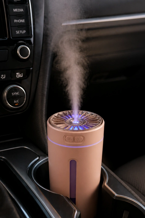 5 Esans Hediyeli RGB Işıklı Şarjlı Hava Nemlendirici Aroma Difüzörü