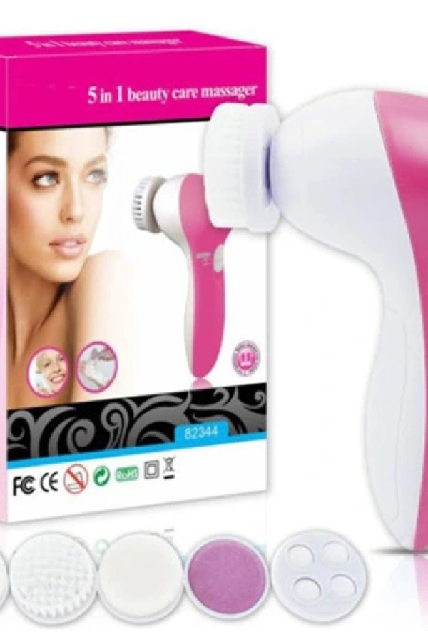 5 iN 1 Pilli Yüz Temizleme,Masaj ve Peeling Fırça seti