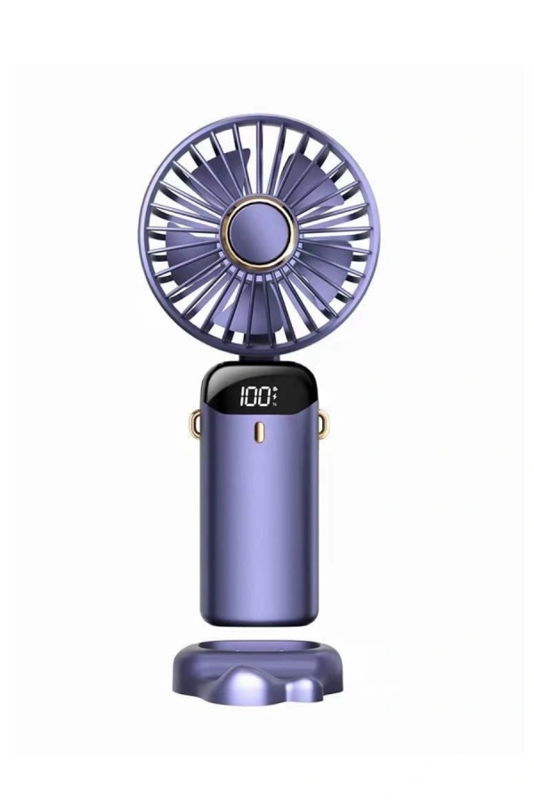 5 Kademeli Güçlü Üfleme Kapasiteli Taşınabilir Mini Fan