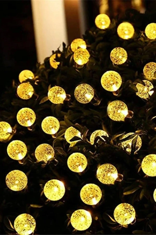 5 Metre Sarı Opak Solar Top LED Işık