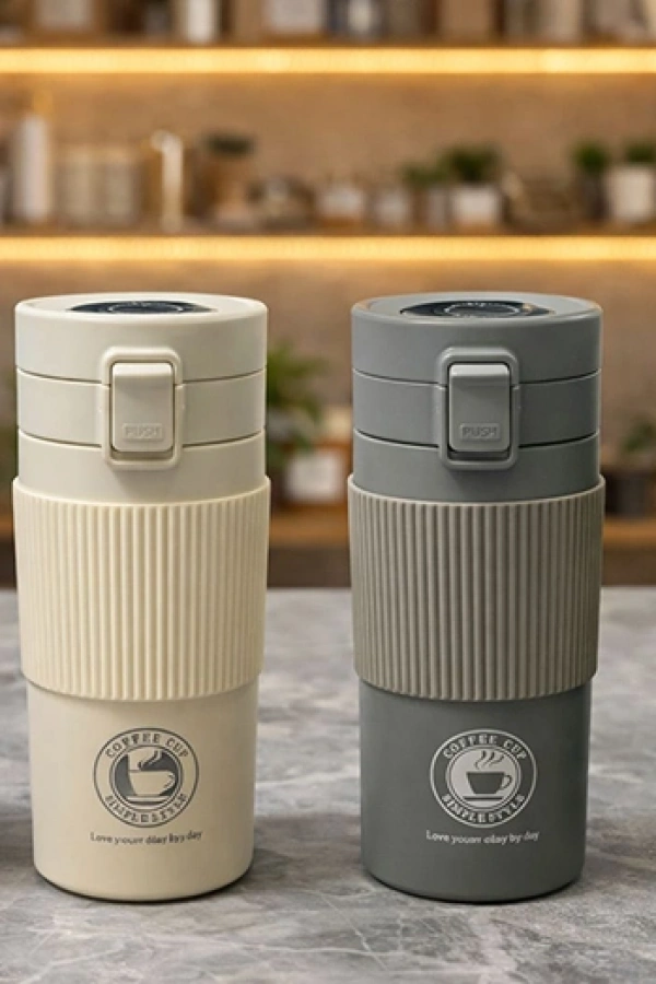 500 ml Paslanmaz Çelik Dereceli Termos Mug Bardak