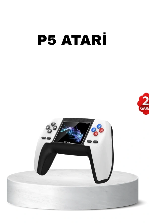 520 Klasik Oyunlu P5™ ControllerView Retro Konsol – Şarjlı, Ergonomik Tasarım