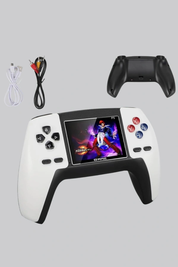 520 Klasik Oyunlu P5™ ControllerView Retro Konsol – Şarjlı, Ergonomik Tasarım