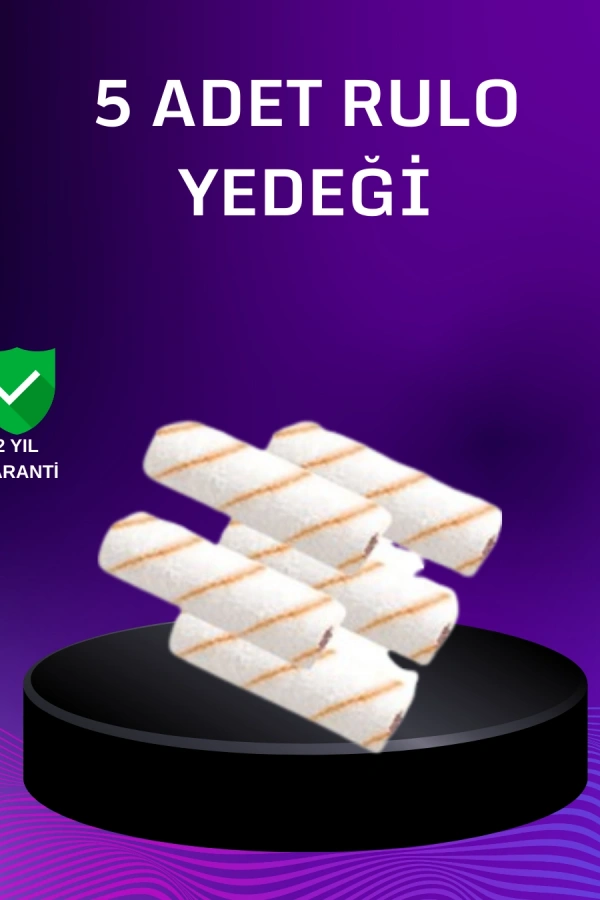 5’li Mini Rulo Boya Seti Duvar Tavan Emülsiyon Uygulama
