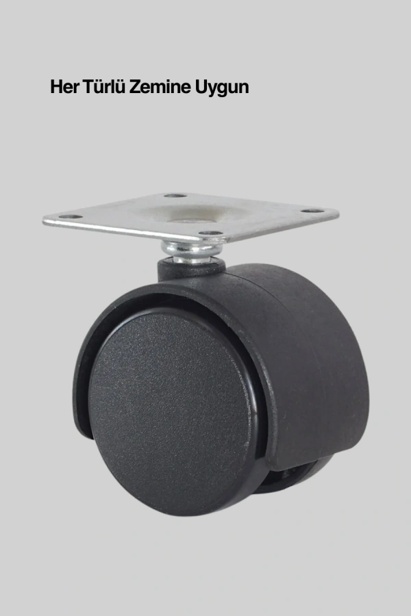 6 cm Döner Kilitsiz Ayak Tek Parça