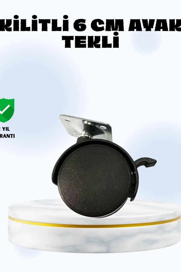 6 cm Kilitli Tekerlek Ayak Tek Adet