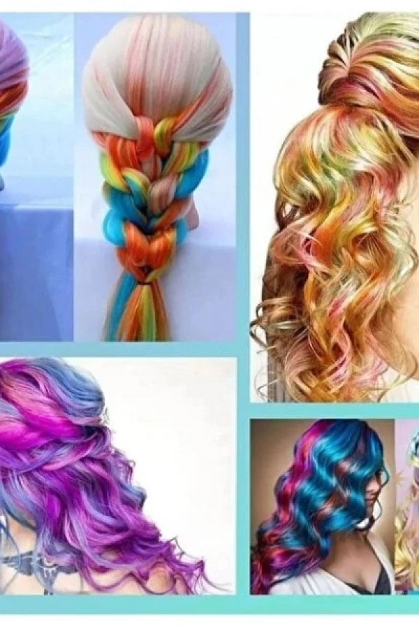 6lı Geçici Saç Tebeşiri Seti