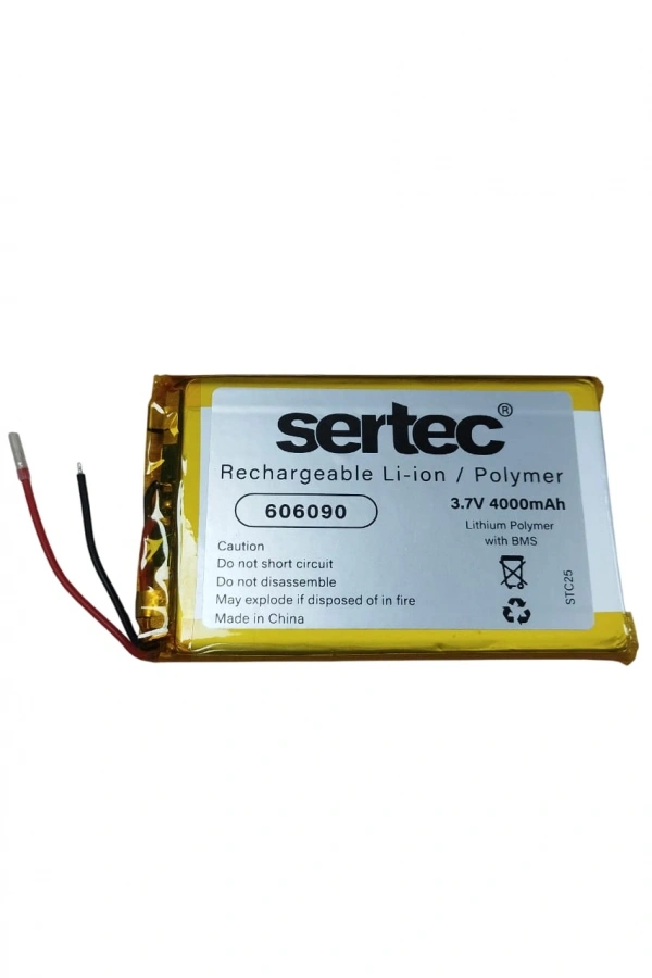 606090 3.7V 4000mAh Li-Polymer Pil (Devreli/1.5A)