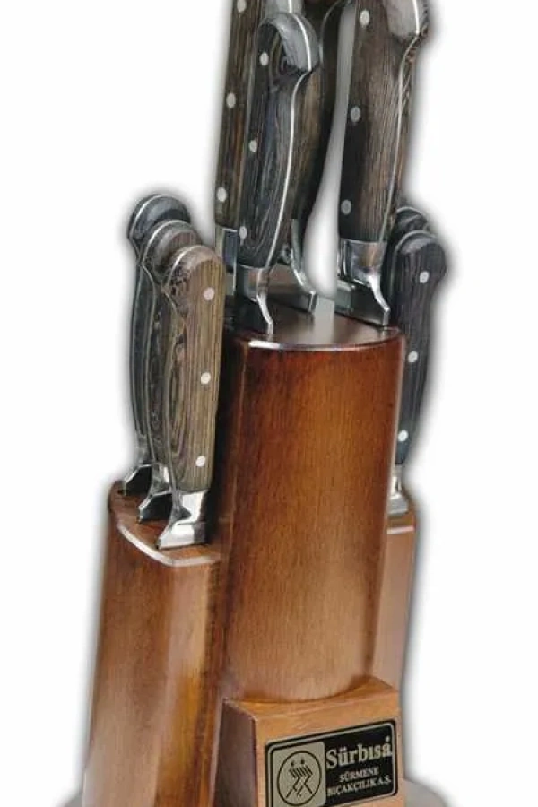 61504YM - Sürmene Yöresel Mutfak Bıçağı Seti - 10 lu Set
