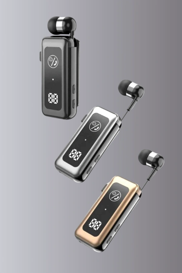 Dijital Ekranlı ve Hızlı Şarjlı Bluetooth 5.2 Makaralı Kulaklık