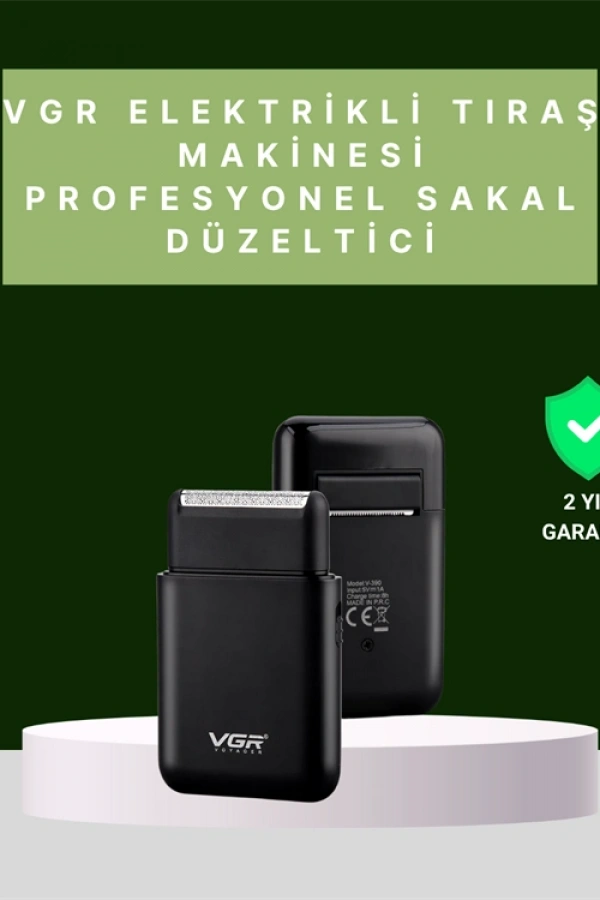 USB Şarjlı Traş Makinesi – Piston + Ağ Başlık, 600 mAh Batarya