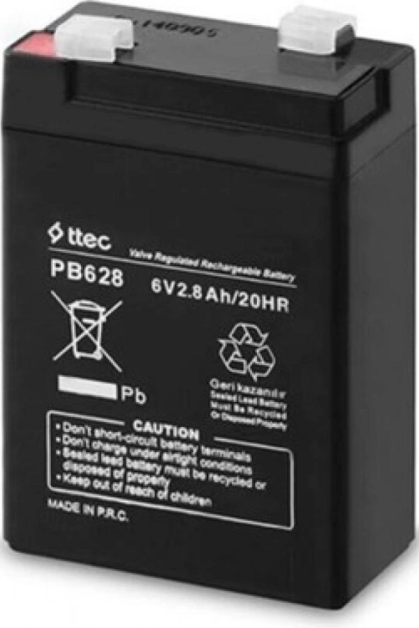 6V 2.8 AH Kuru Bakımsız Akü