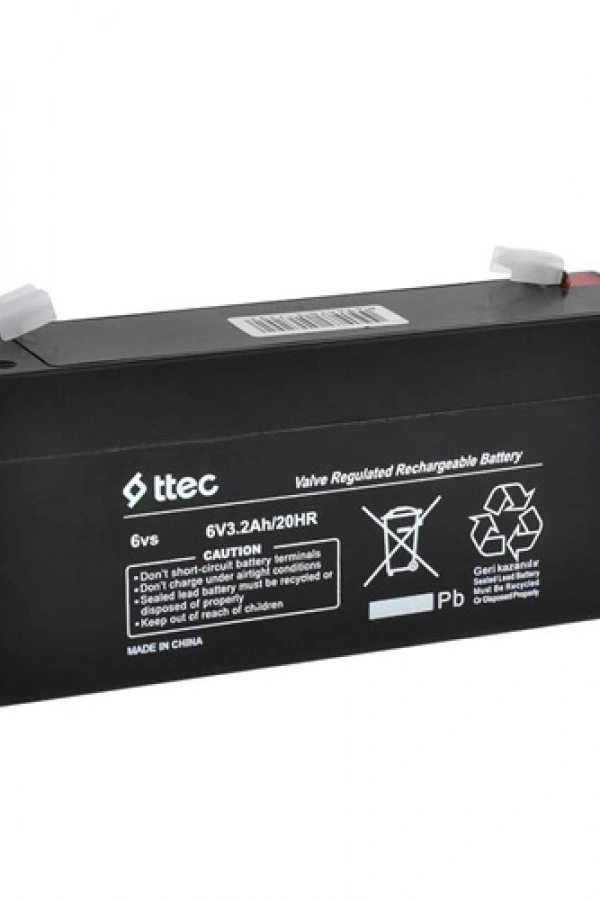 6V 3.2 AH Kuru Bakımsız Akü