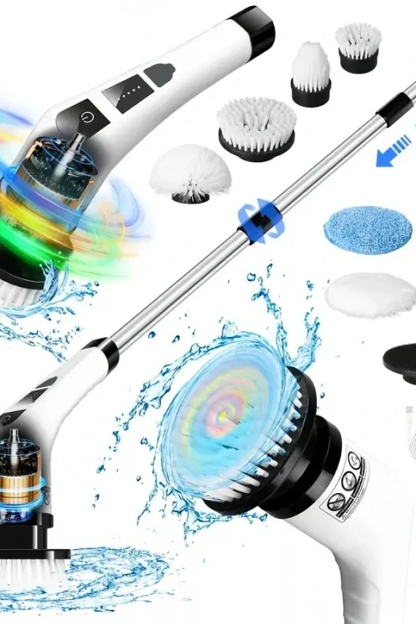 7 in 1 Kablosuz Elektrikli Temizlik Fırçası Seti