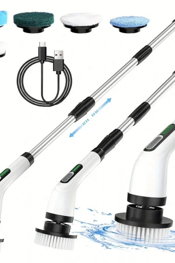 7 in 1 Kablosuz Elektrikli Temizlik Fırçası Seti