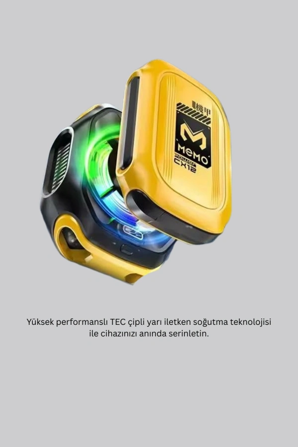 7 Kanatlı Vortex Fanlı Akıllı Telefon Soğutma Aparatı