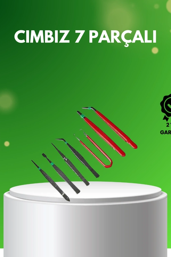 7 Parça Hassas Çelik Cımbız Seti Elektronik ve Saat Tamiri İçin