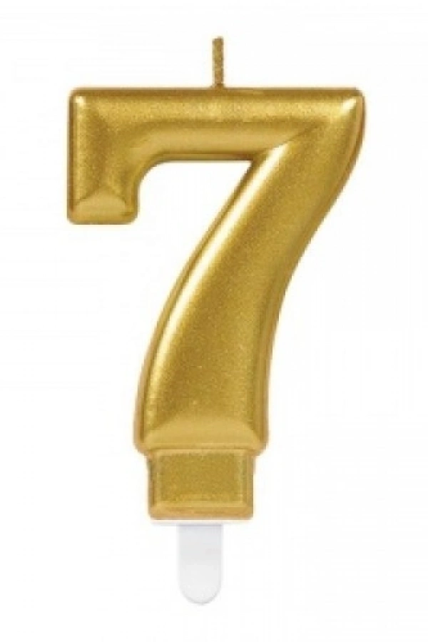 7 Rakamı Mum Gold Renk
