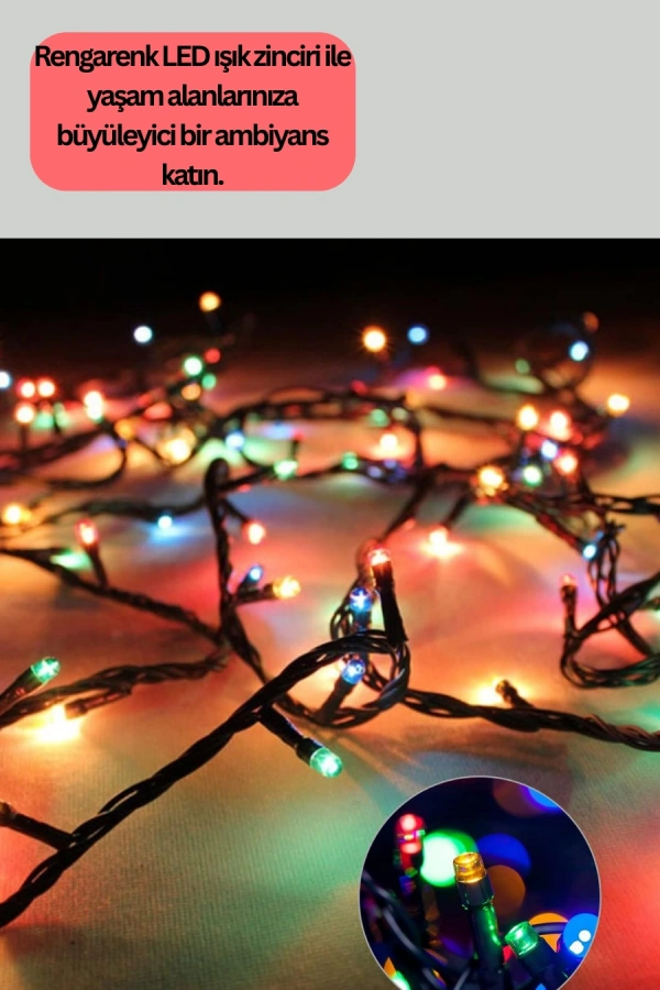 8 Modlu LED Işık Zinciri İç Mekan Dekoratif Aydınlatma