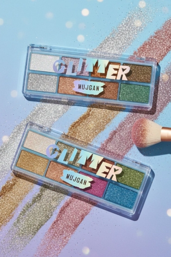 8 Renk Yaz Glitter Far Paleti - 2li Set