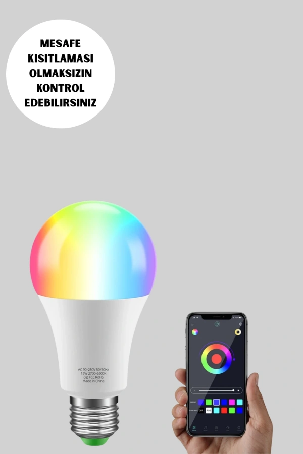 9 Watt Beyaz Işık ve Renk Ayarlı Akıllı LED Ampul
