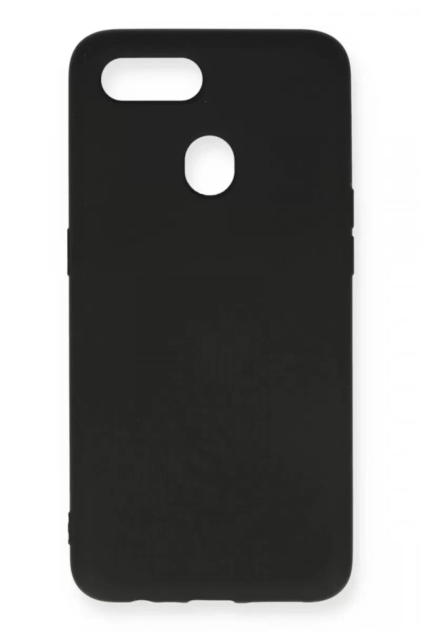 A12 Kılıf Nano içi Kadife Silikon - Siyah